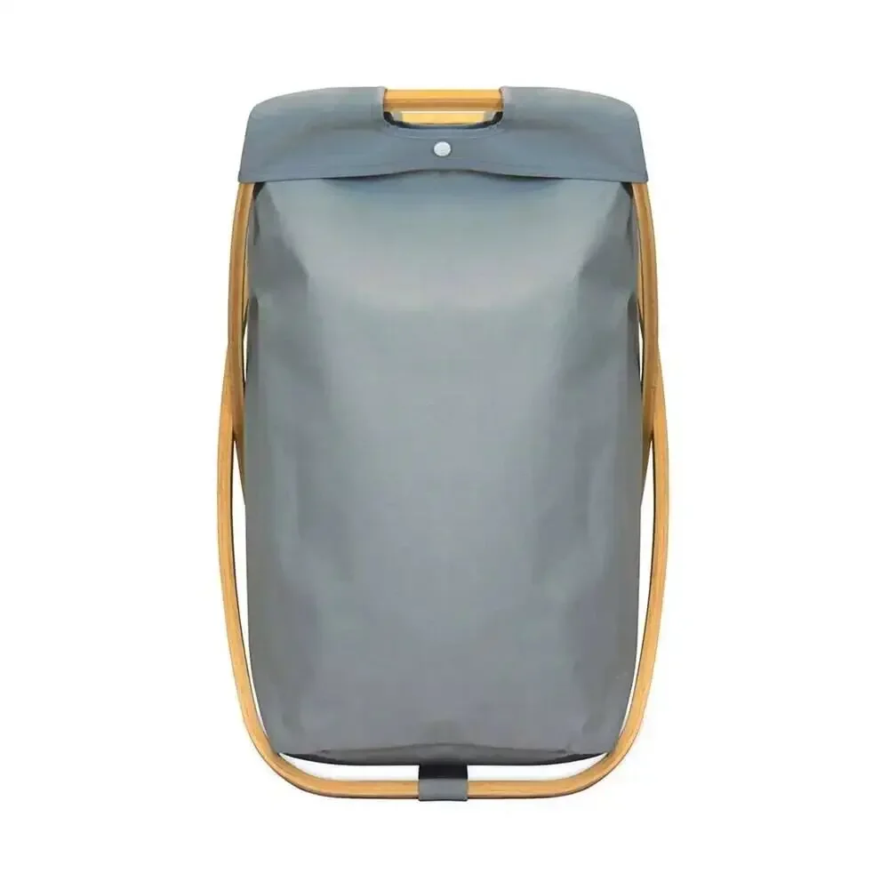 Bamboo Foldable Laundry Hamper X-Frame Portable Removable Storage Organizer New